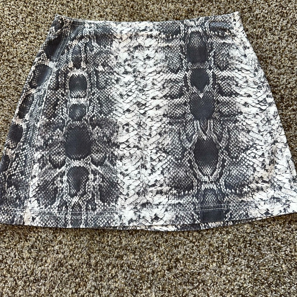 Cotton Snakeskin Pattern Skirt - BDG by Urban Outfitters